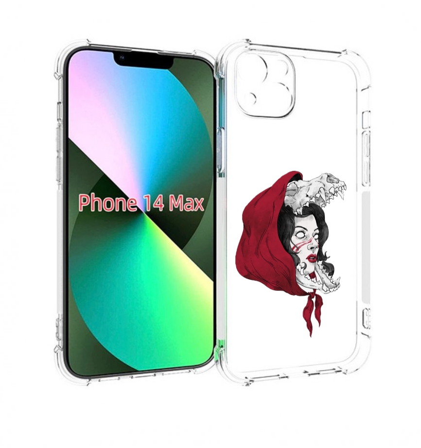 

Чехол MyPads Красная шапочка и волк женский для iPhone 14 Plus (6.7), Прозрачный, Tocco