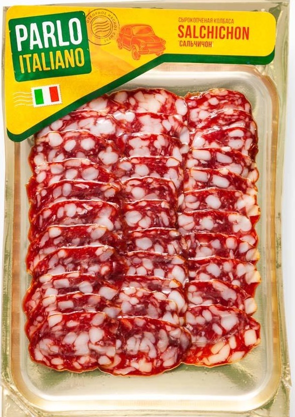 

Колбаса сырокопченая Parlo Italiano Сальчичон, нарезка, 90 г