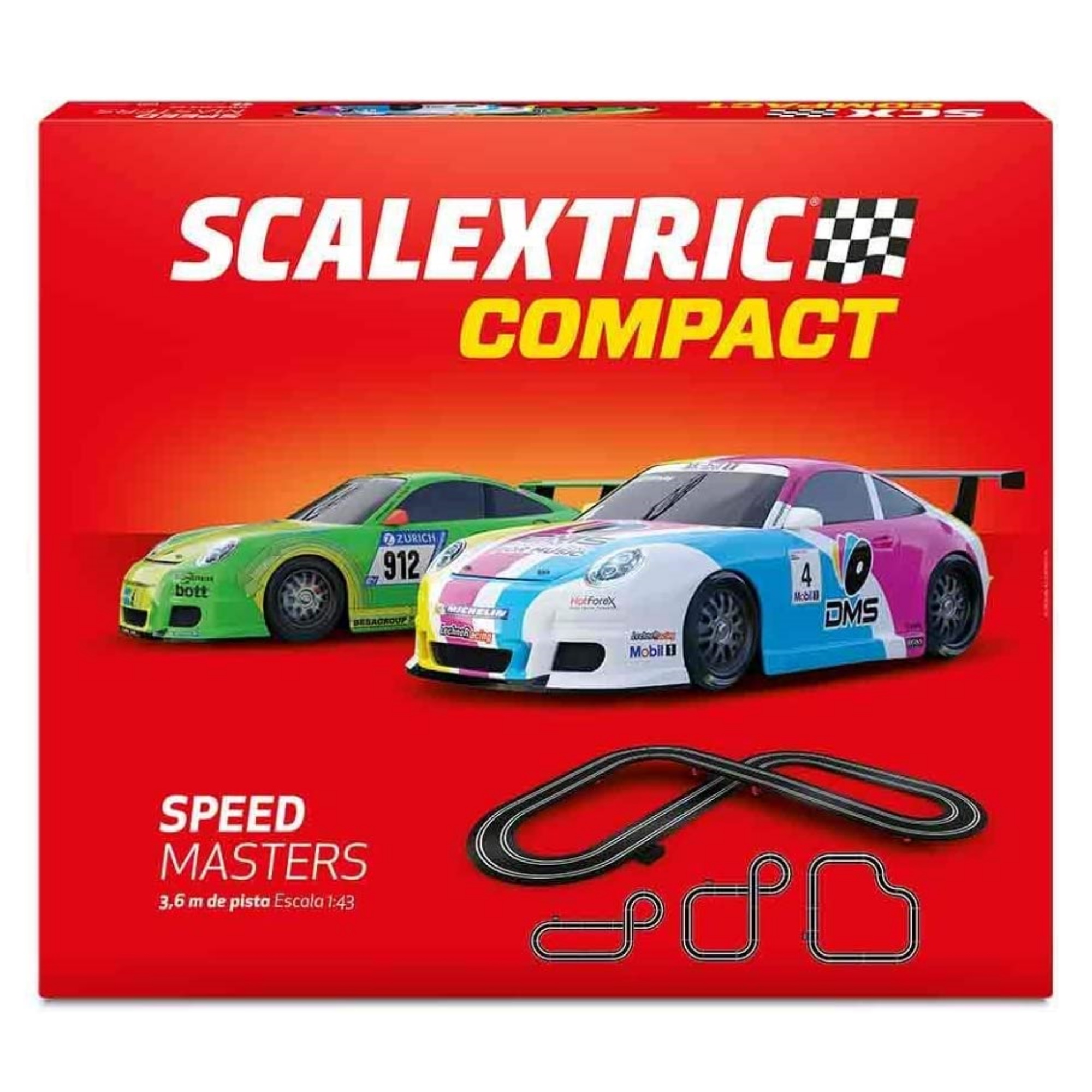 фото Автотрек scalextric compact "speed masters", 1:43 c10304s500