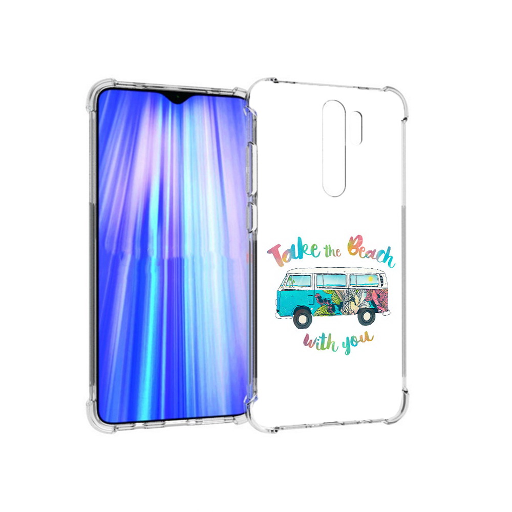 

Чехол MyPads Tocco для Xiaomi Redmi Note 8 Pro Хиппи автобус (PT135544.276.190), Прозрачный, Tocco