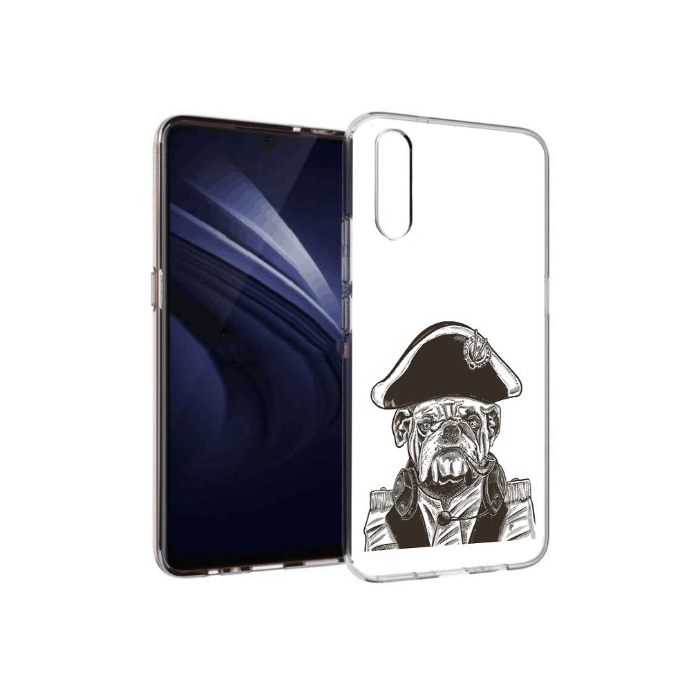 

Чехол MyPads Tocco для Vivo V17 Neo мопс генерал (PT226959.388.483), Прозрачный, Tocco