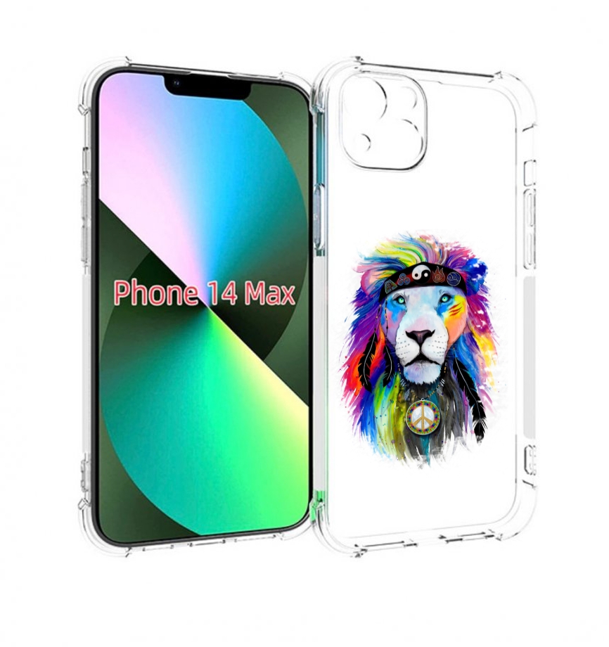 

Чехол MyPads Лев 3 для iPhone 14 Plus (6.7), Прозрачный, Tocco
