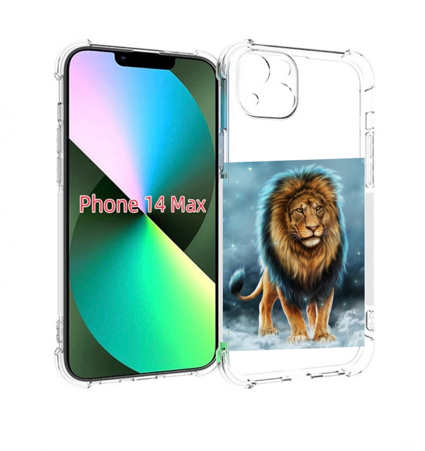 

Чехол MyPads Лев-в-тумане для iPhone 14 Plus (6.7), Прозрачный, Tocco