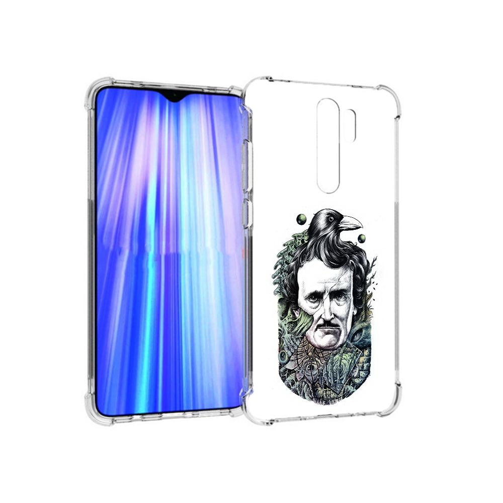 

Чехол MyPads Tocco для Xiaomi Redmi Note 8 Pro Эдгар Аллан с вороном (PT135544.276.203), Прозрачный, Tocco