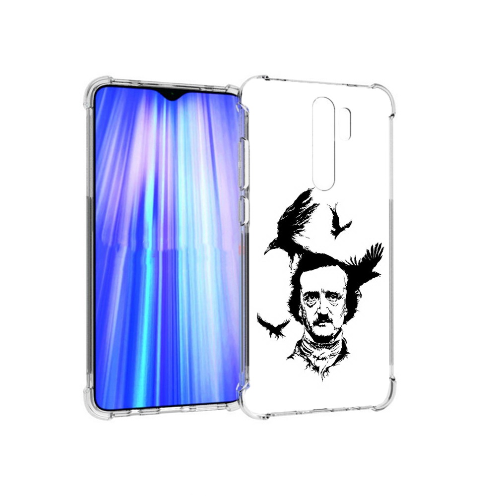 

Чехол MyPads Tocco для Xiaomi Redmi Note 8 Pro Эдгар Аллан черно белый (PT135544.276.204), Прозрачный, Tocco