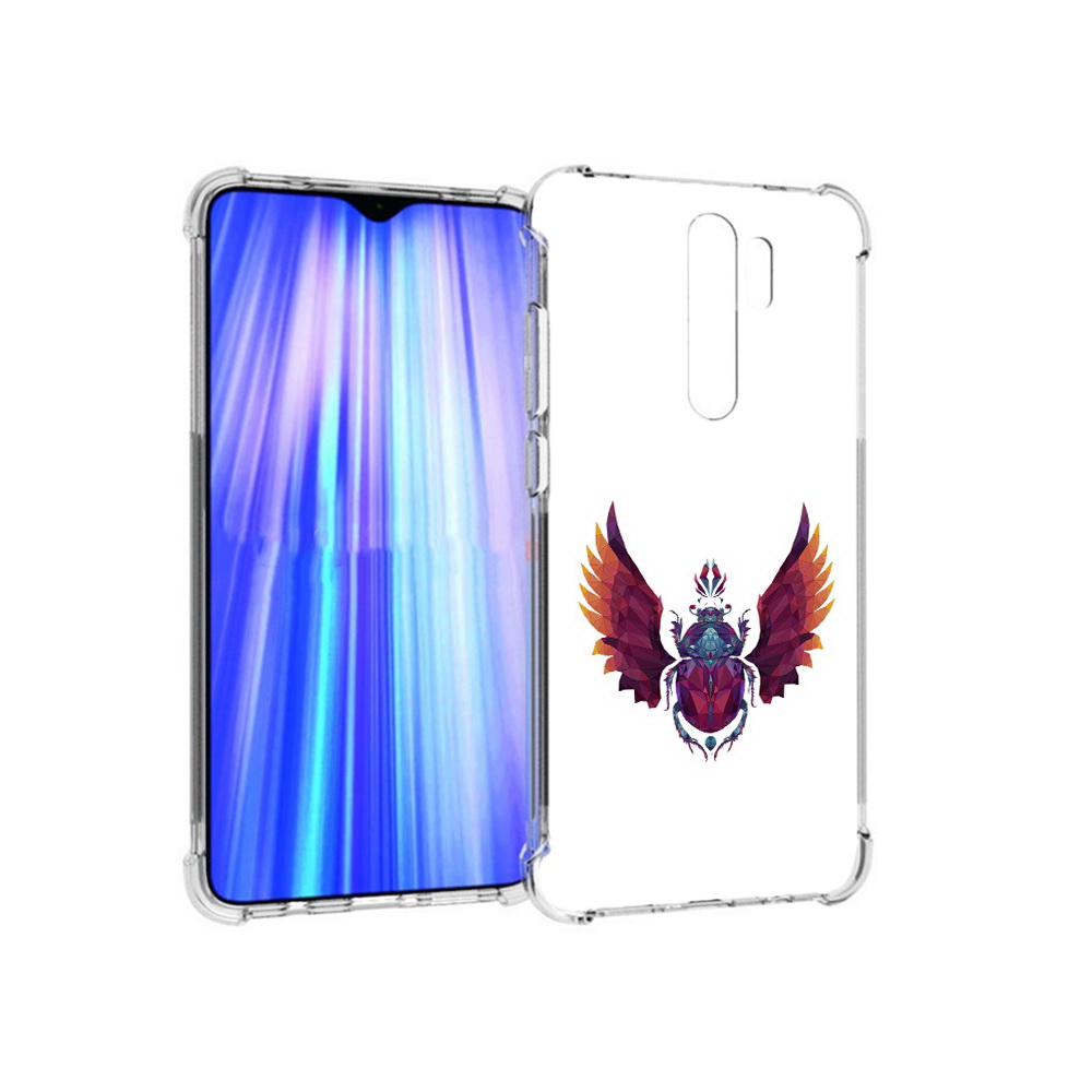 

Чехол MyPads Tocco для Xiaomi Redmi Note 8 Pro алмазный скоробей (PT135544.276.219), Прозрачный, Tocco