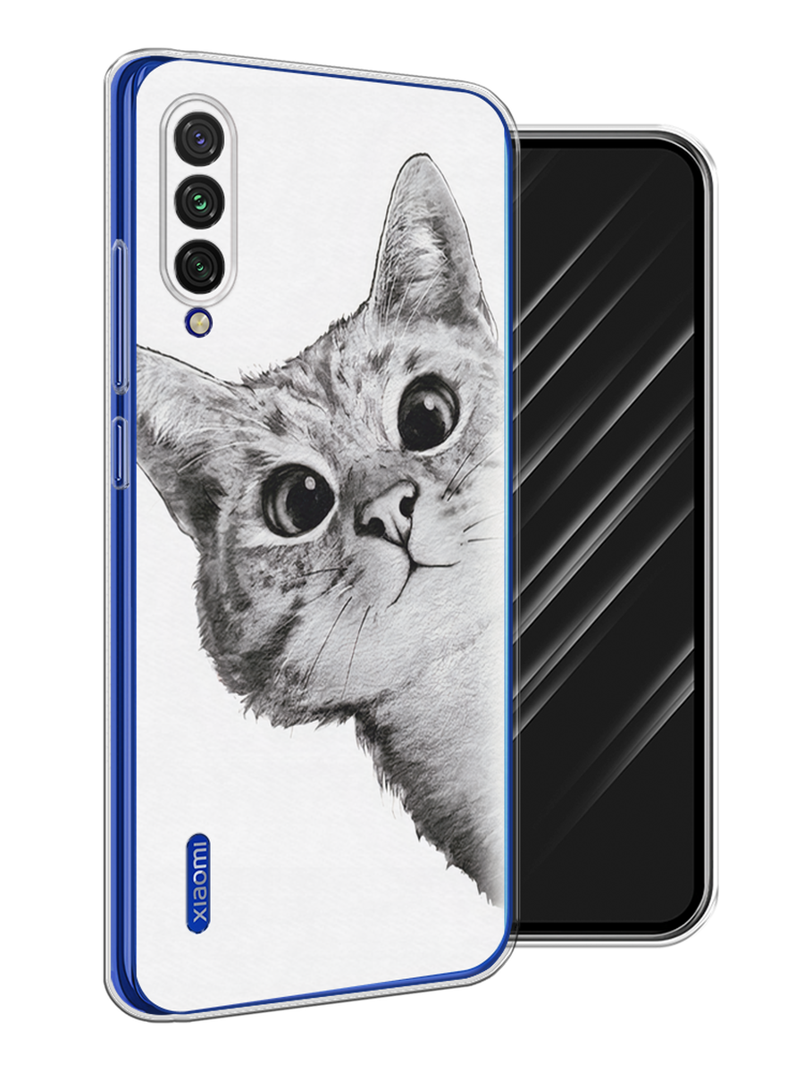 

Чехол Awog на Xiaomi Mi CC9E "Кот рисунок черно-белый", Разноцветный, 35950-1