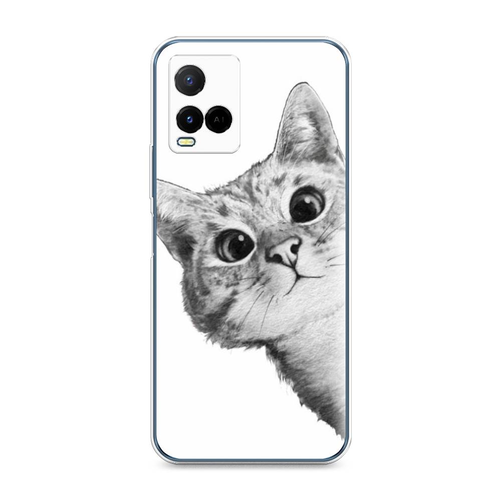 

Чехол Awog на Vivo Y21 "Кот рисунок черно-белый", Разноцветный, 265050-1