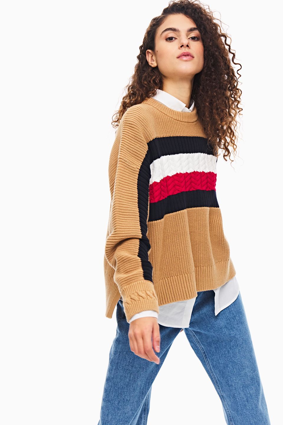 

Джемпер женский Tommy Hilfiger бежевый, WW0WW28342 RBL