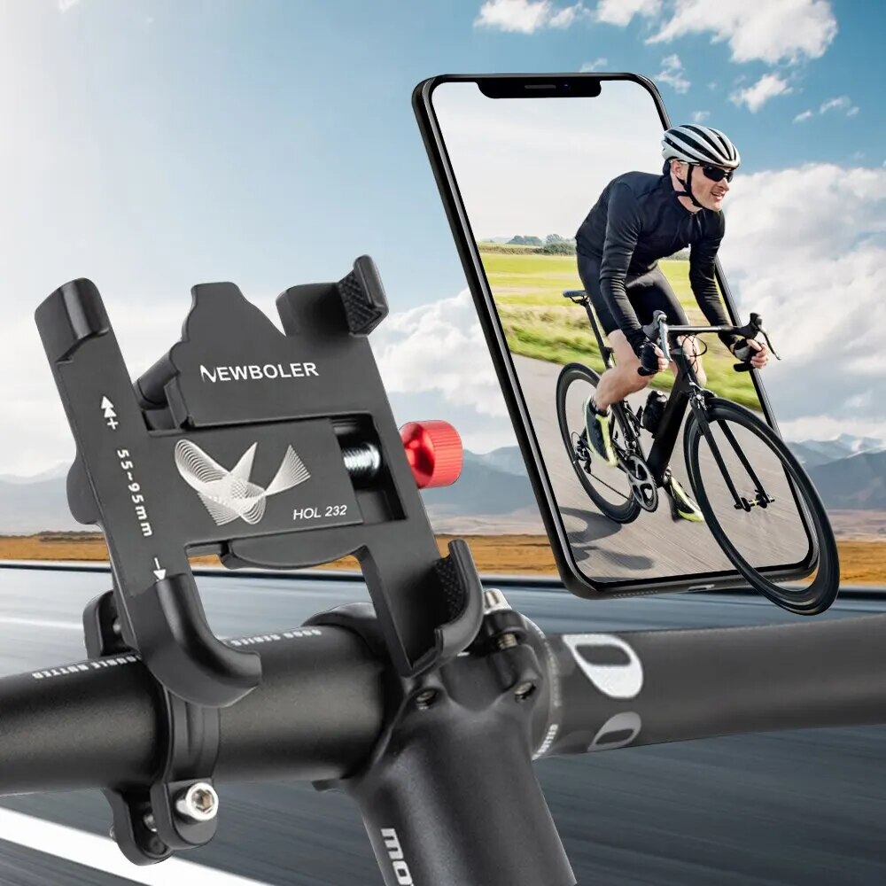 Держатель для смартфона на велосипед, размер 9x6.7 см,черный
