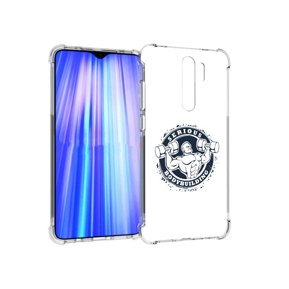 

Чехол MyPads Tocco для Xiaomi Redmi Note 8 Pro бодибилдинг воля к победе, Прозрачный, Tocco
