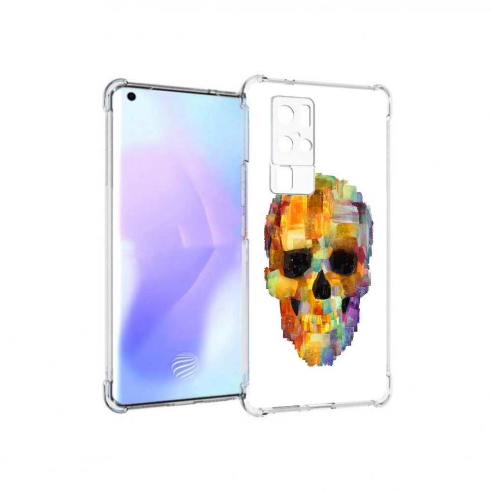 

Чехол MyPads Tocco для Vivo X50 Pro нарисованный череп (PT226970.404.516), Прозрачный, Tocco