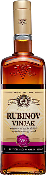 

Бренди Rubinov Vinjak VS 40% 0,5 л