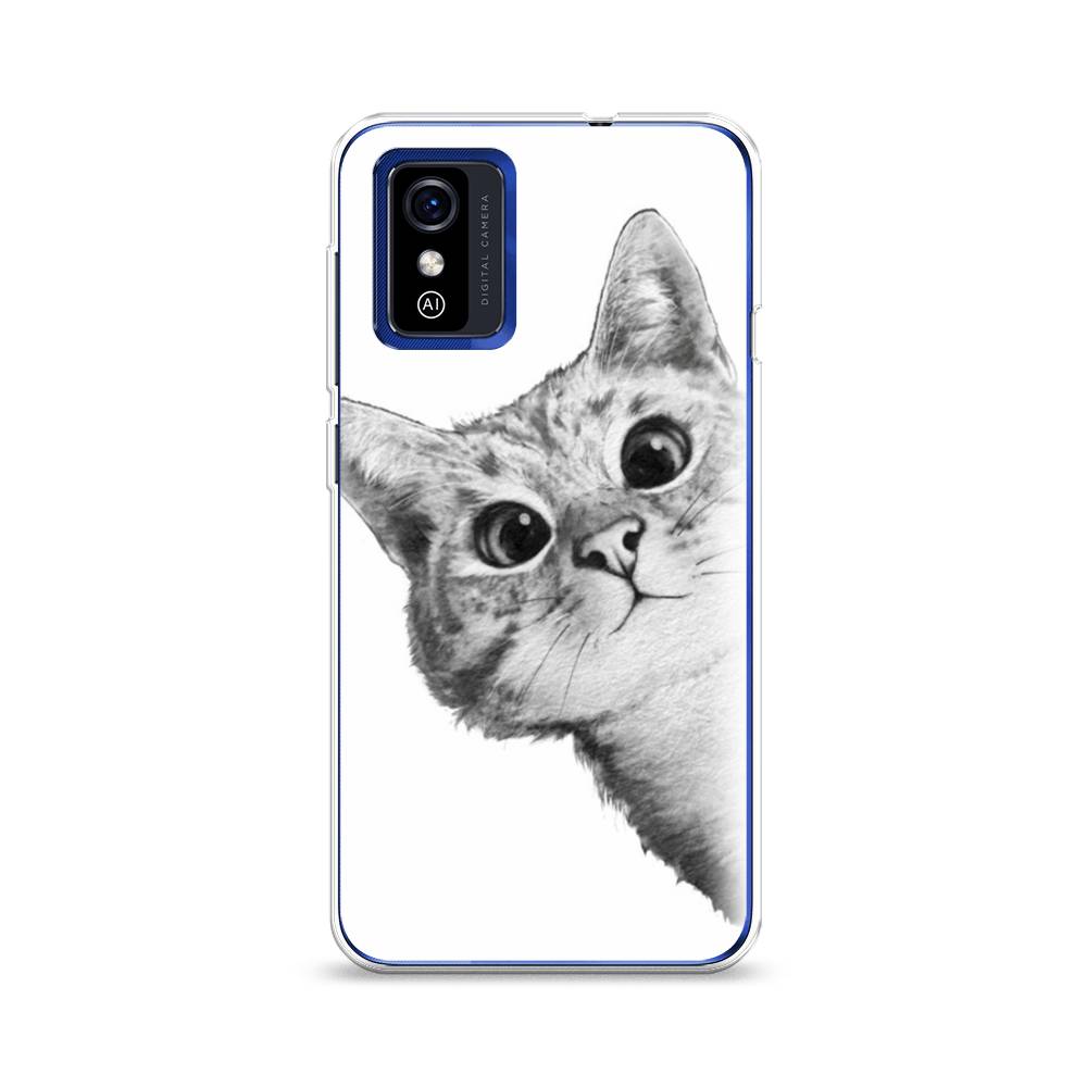 

Чехол Awog на ZTE Blade L9 / ЗТЕ Блэйд L9 "Кот рисунок черно-белый", Разноцветный, 135250-1