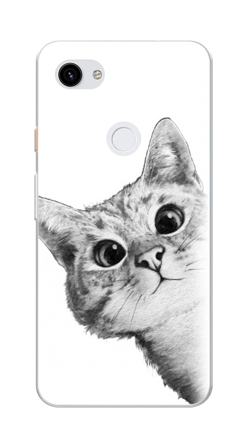 

Чехол Awog на Google Pixel 3A XL "Кот рисунок черно-белый", Разноцветный, 270450-1