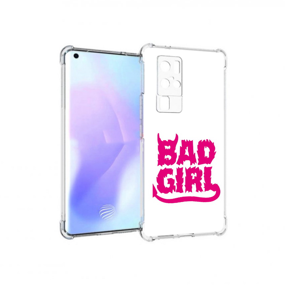 

Чехол MyPads Tocco для Vivo X50 Pro плохая девочка (PT226970.404.545), Прозрачный, Tocco