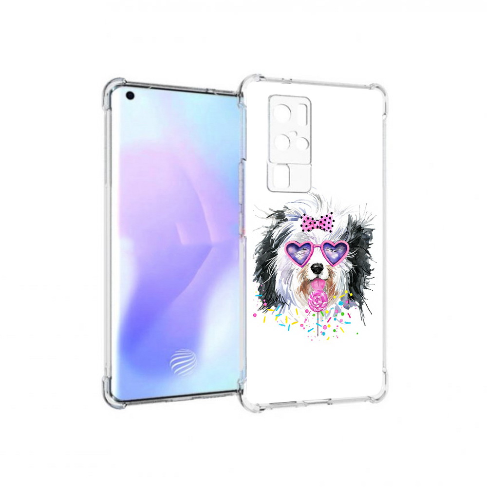 

Чехол MyPads Tocco для Vivo X50 Pro пушистик (PT226970.404.559), Прозрачный, Tocco