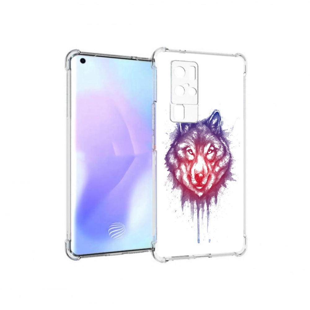 

Чехол MyPads Tocco для Vivo X50 Pro пушистый волк (PT226970.404.561), Прозрачный, Tocco