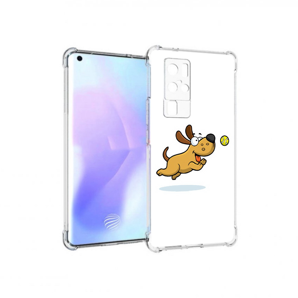 

Чехол MyPads Tocco для Vivo X50 Pro пёсик (PT226970.404.563), Прозрачный, Tocco