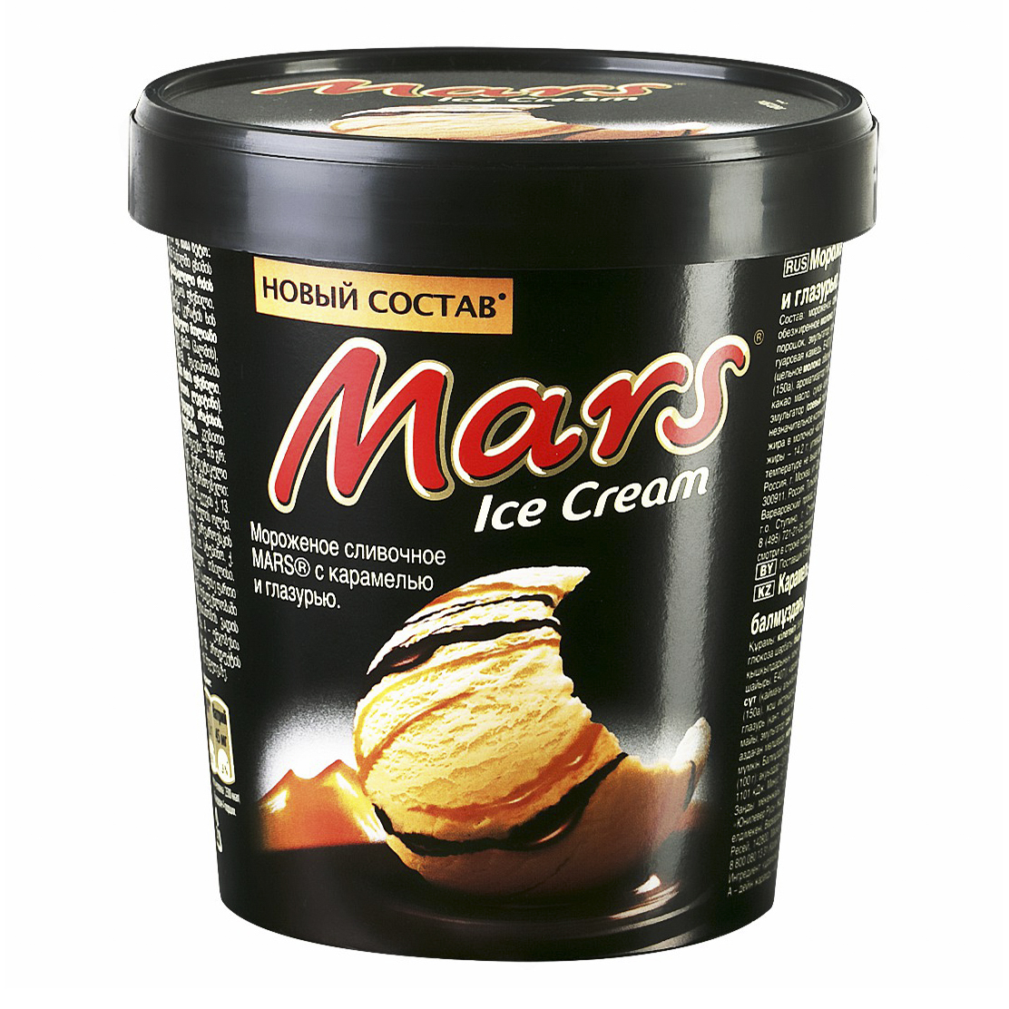 Мороженое сливочное Mars карамель 14,2% бзмж 300 г