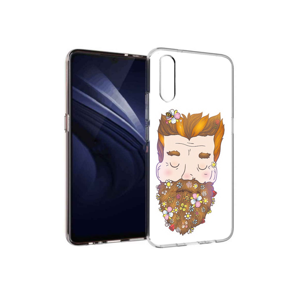 

Чехол MyPads Tocco для Vivo V17 Neo мужчина с цветами в бороде (PT226959.388.489), Прозрачный, Tocco