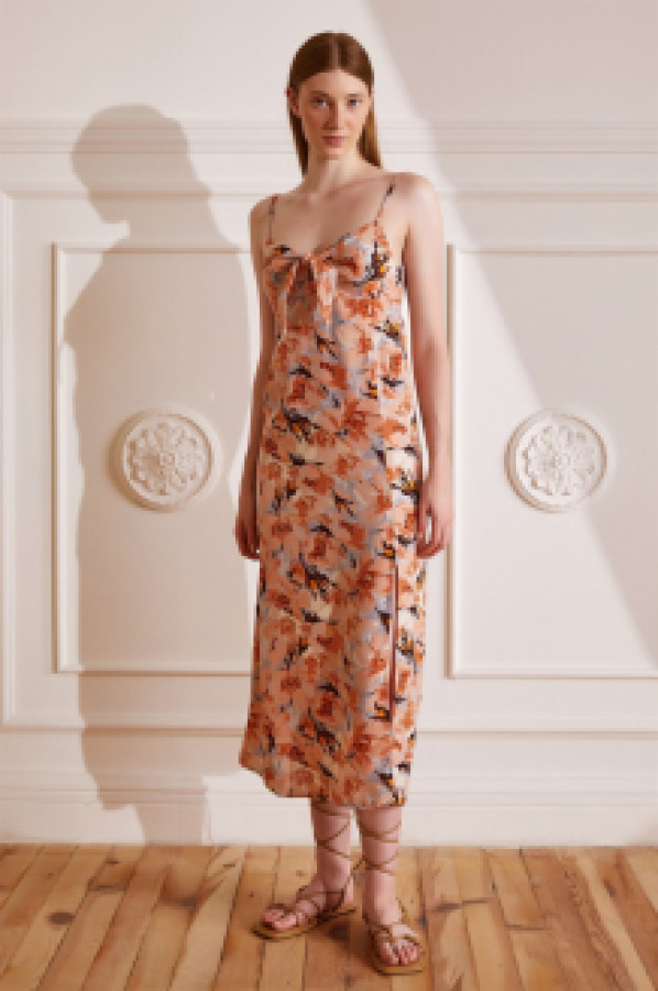 Платье женское NEVER MORE 4257 оранжевое L (доставка из-за рубежа)