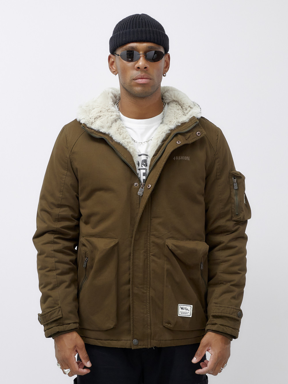 

Парка мужская MTFORCE 2611 коричневая 3XL, Коричневый, 2611