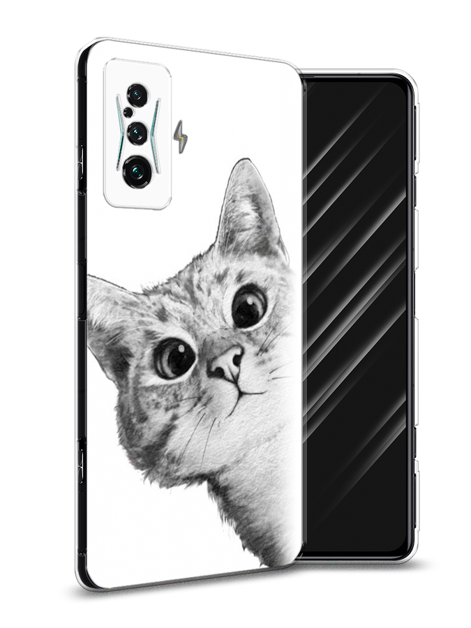 

Чехол Awog на Xiaomi Redmi K50 GE "Кот рисунок черно-белый", Разноцветный, 314350-1