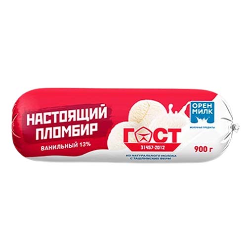 

Мороженое пломбир Орен Милк ванильное 900 г