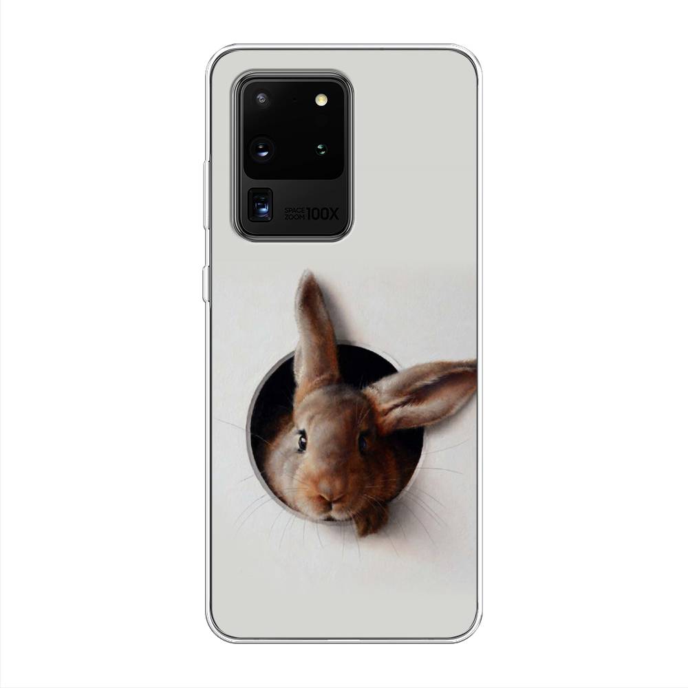 

Чехол на Samsung Galaxy S20 Ultra "Любопытный кролик", Серый;коричневый, 29450-1