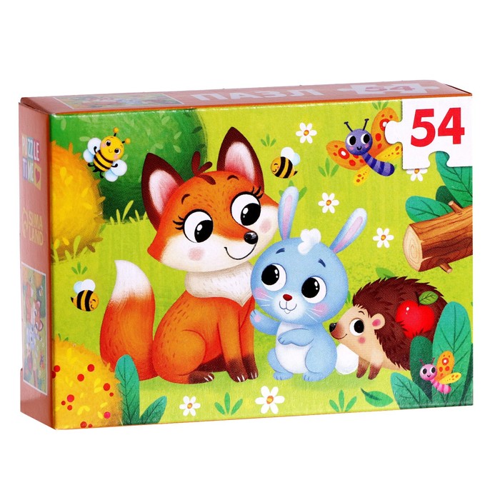 

Пазл Puzzle Time Лисенок и зайчик, 54 элемента 7548971, 7548971-1