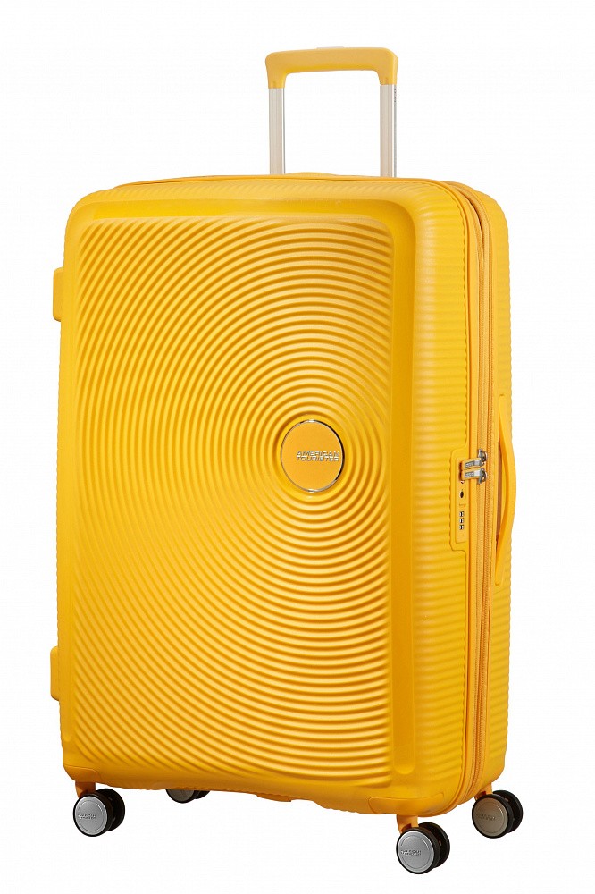 фото Чемодан унисекс american tourister 32g-06003 golden yellow, 51.5х29.5х77 см