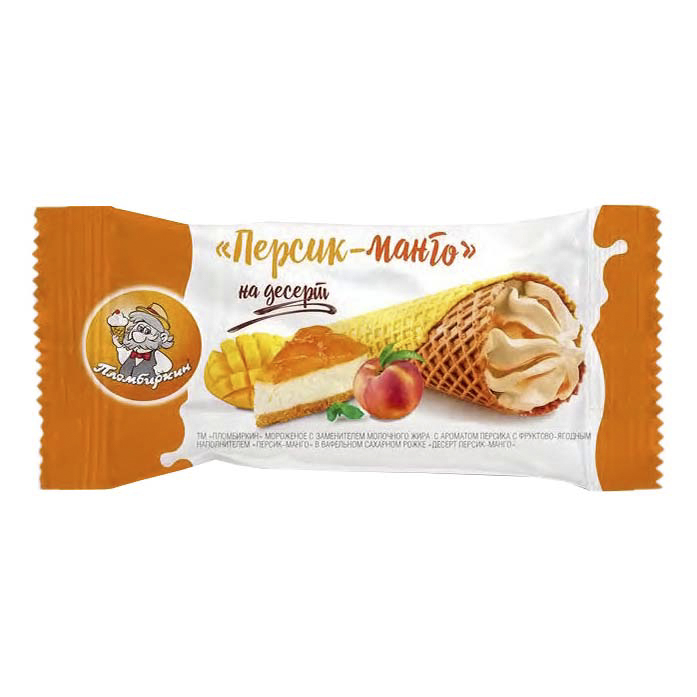 

Мороженое Давайс Пломбиркин Персик-манго 95 г