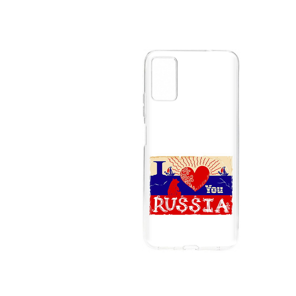 Чехол MyPads Tocco для ZTE Blade A71 (2021) Люблю Россию (PT226945.474.112)