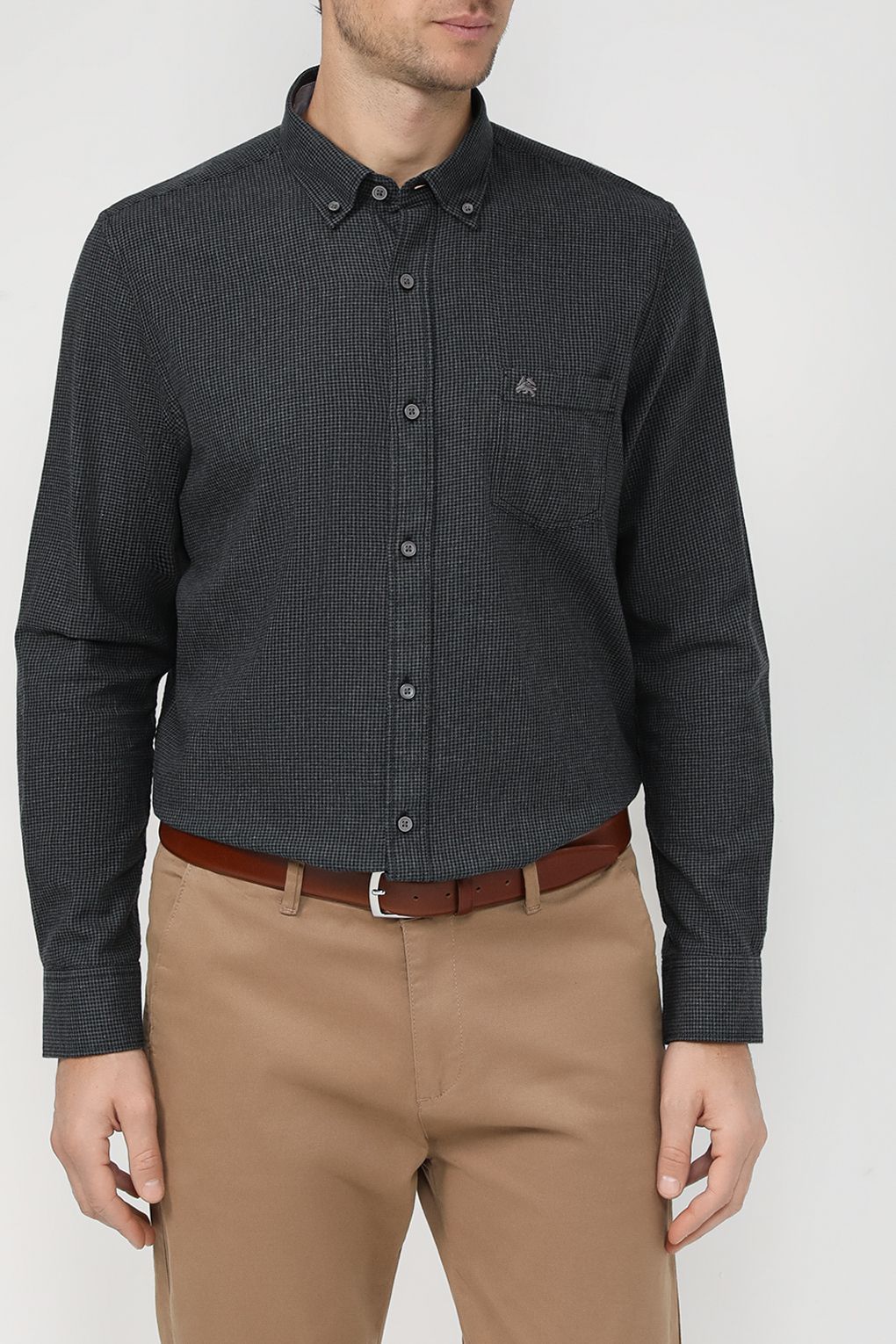 

Рубашка мужская LERROS 23O1156 черная 2XL, Черный, 23O1156