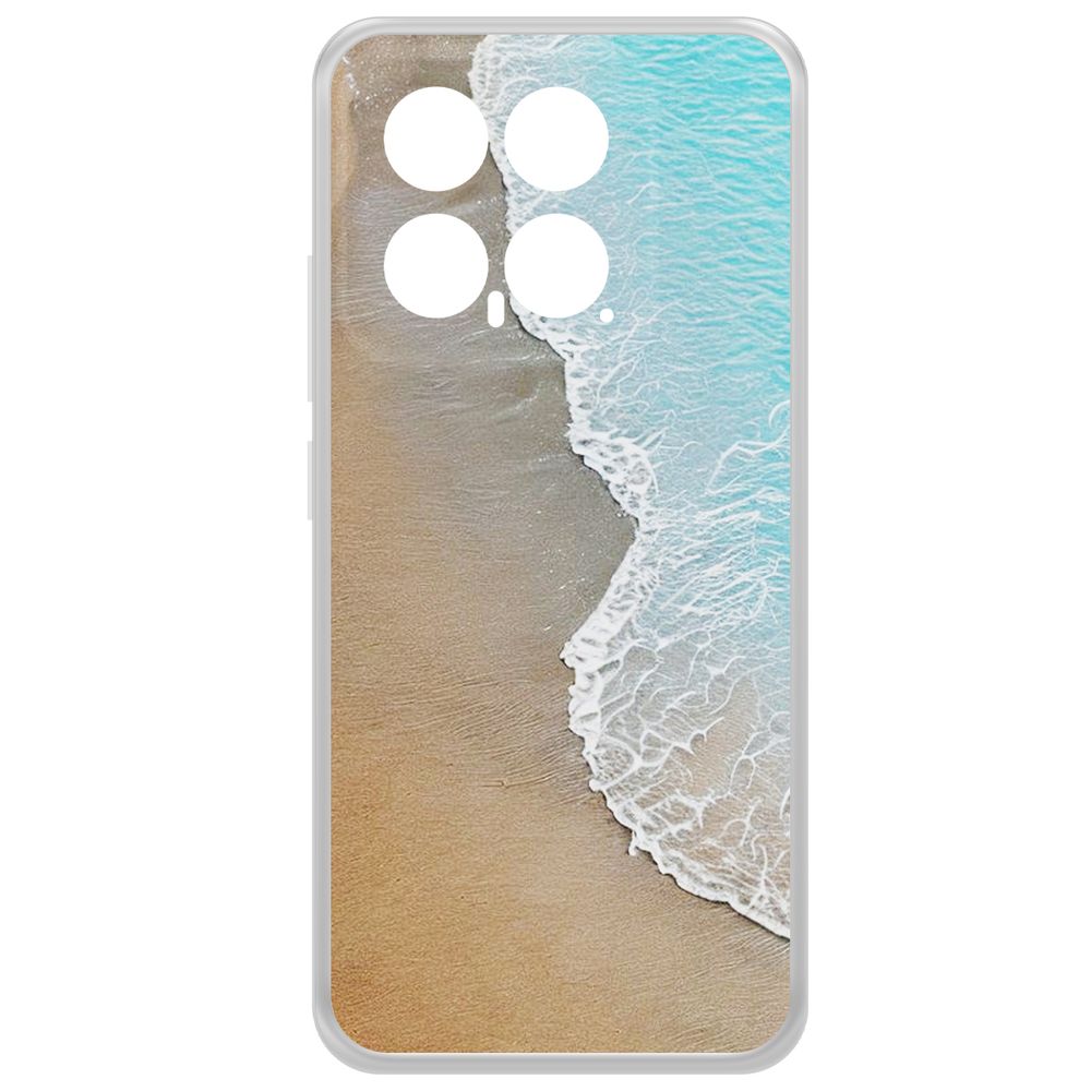 

Чехол-накладка Krutoff Clear Case Прибой для Xiaomi 14, Прозрачный