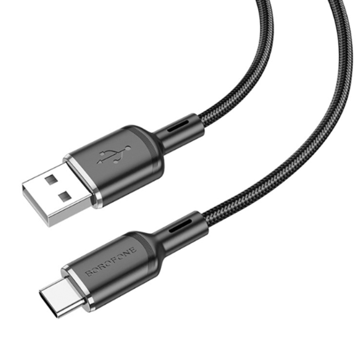 

Кабель BOROFONE BX90 Cyber USB - Type-C, 2.4 А, 1 м, белый, BX90 Cyber