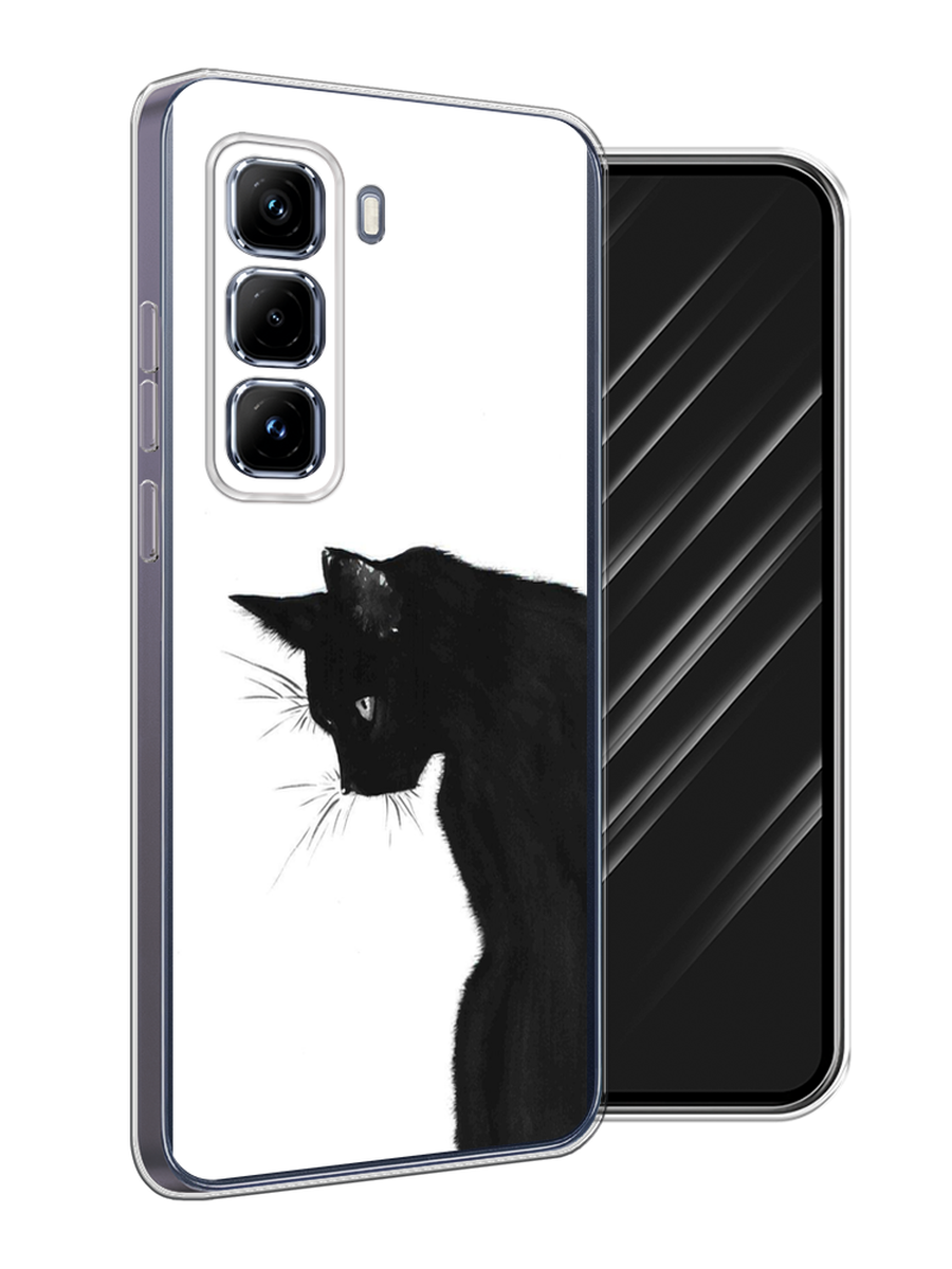 

Чехол Awog на Infinix Hot 50 Pro Plus "Black cat", Черный;белый, 3107050-1