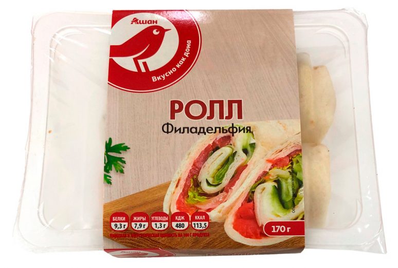

Ролл АШАН Филадельфия 170 г