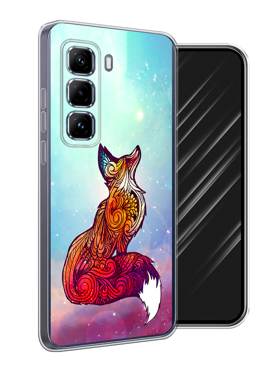 

Чехол Awog на Infinix Hot 50 Pro Plus "Лиса 1", Голубой;фиолетовый, 3107050-1