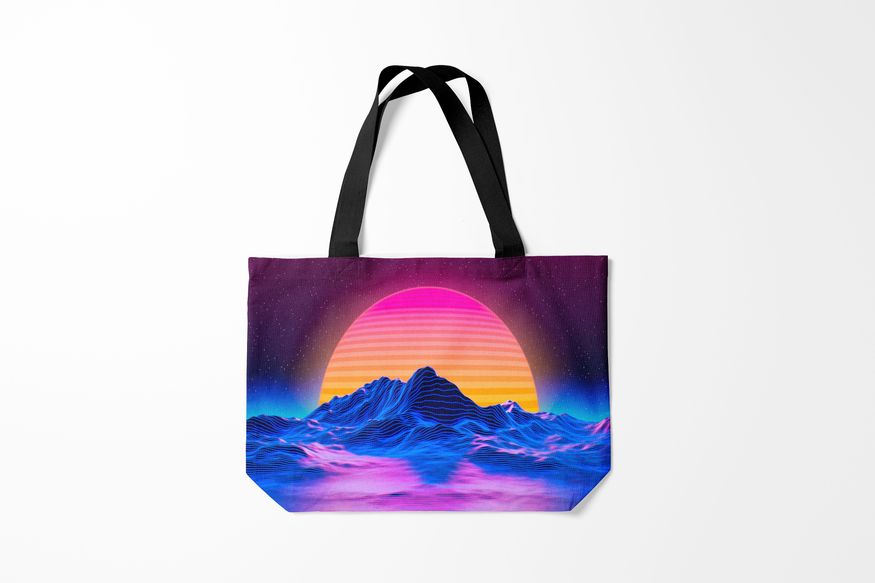 

Сумка шoппер унисекс Burnettie Разные RETRO NEON, фиолетовый, Разные RETRO NEON