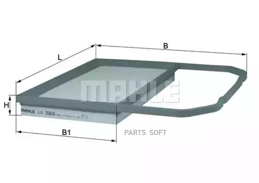 

Фильтр воздушный MAHLE LX3306