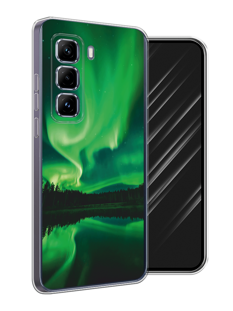 

Чехол Awog на Infinix Hot 50 Pro Plus "Ночные пейзажи 7", Зеленый;черный, 3107050-1