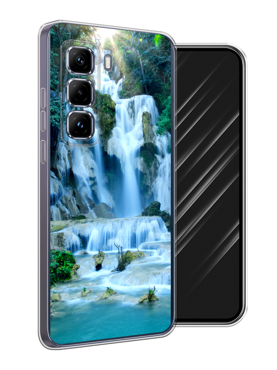 

Чехол Awog на Infinix Hot 50 Pro Plus "Водопад 8", Голубой;зеленый, 3107050-1