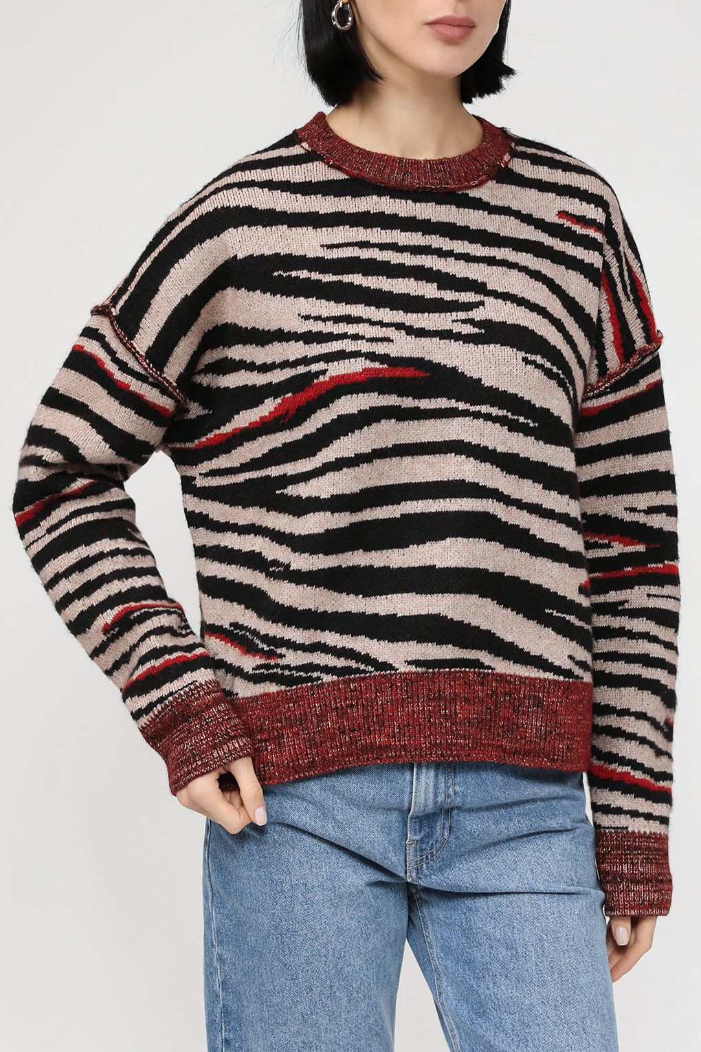 

Джемпер женский Desigual 23WWJF35 бежевый M, 23WWJF35