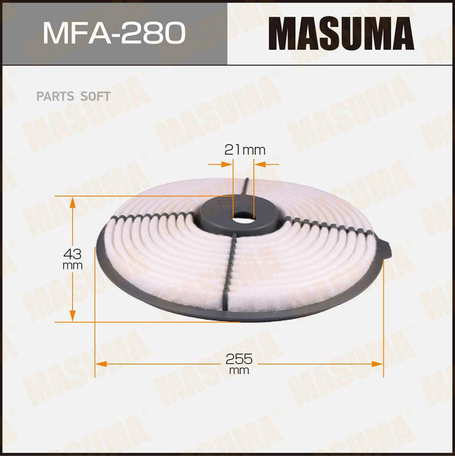 

Воздушный фильтр A-157A MASUMA (1/40)