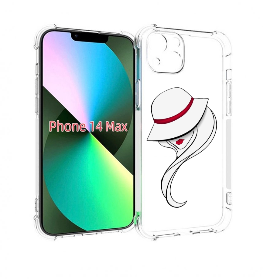 

Чехол MyPads Лого женский для iPhone 14 Plus (6.7), Прозрачный, Tocco