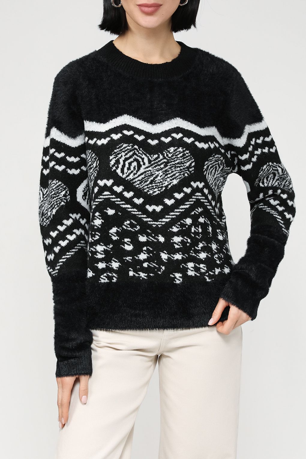 

Джемпер женский Desigual 23WWJF56 черный L, 23WWJF56