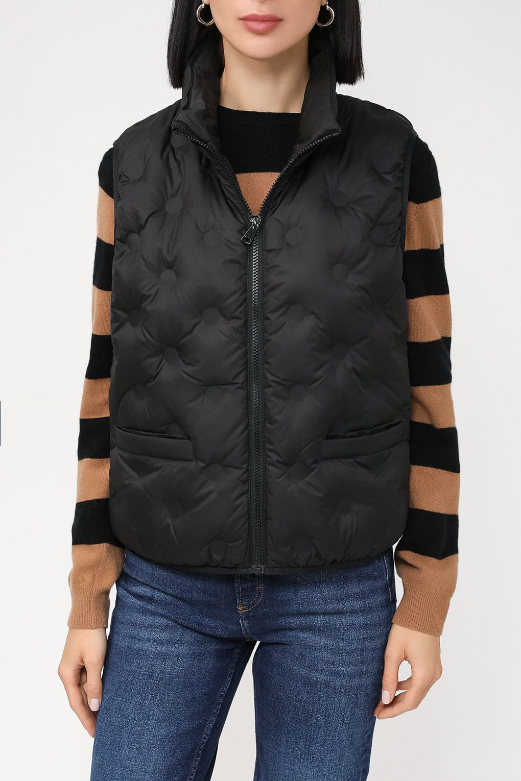 

Утепленный жилет женский Gerry Weber 240034-31019 черный 44, 240034-31019