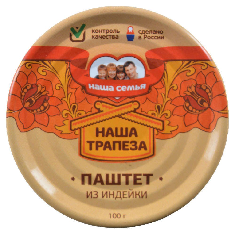 

Паштет Наша Трапеза из индейки 100 г